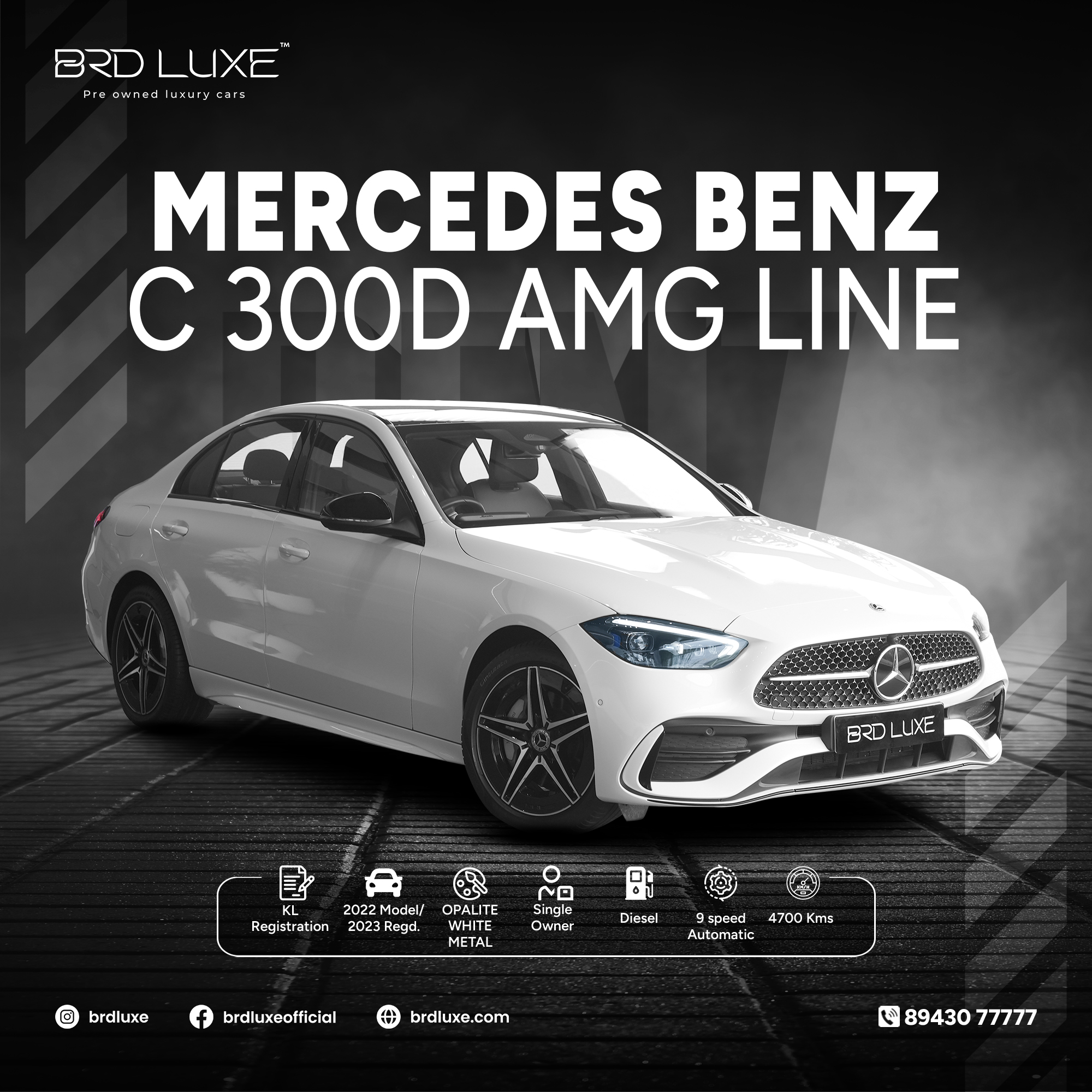Mercedes Benz C300d Driven by Innovation, Defined by Luxury.