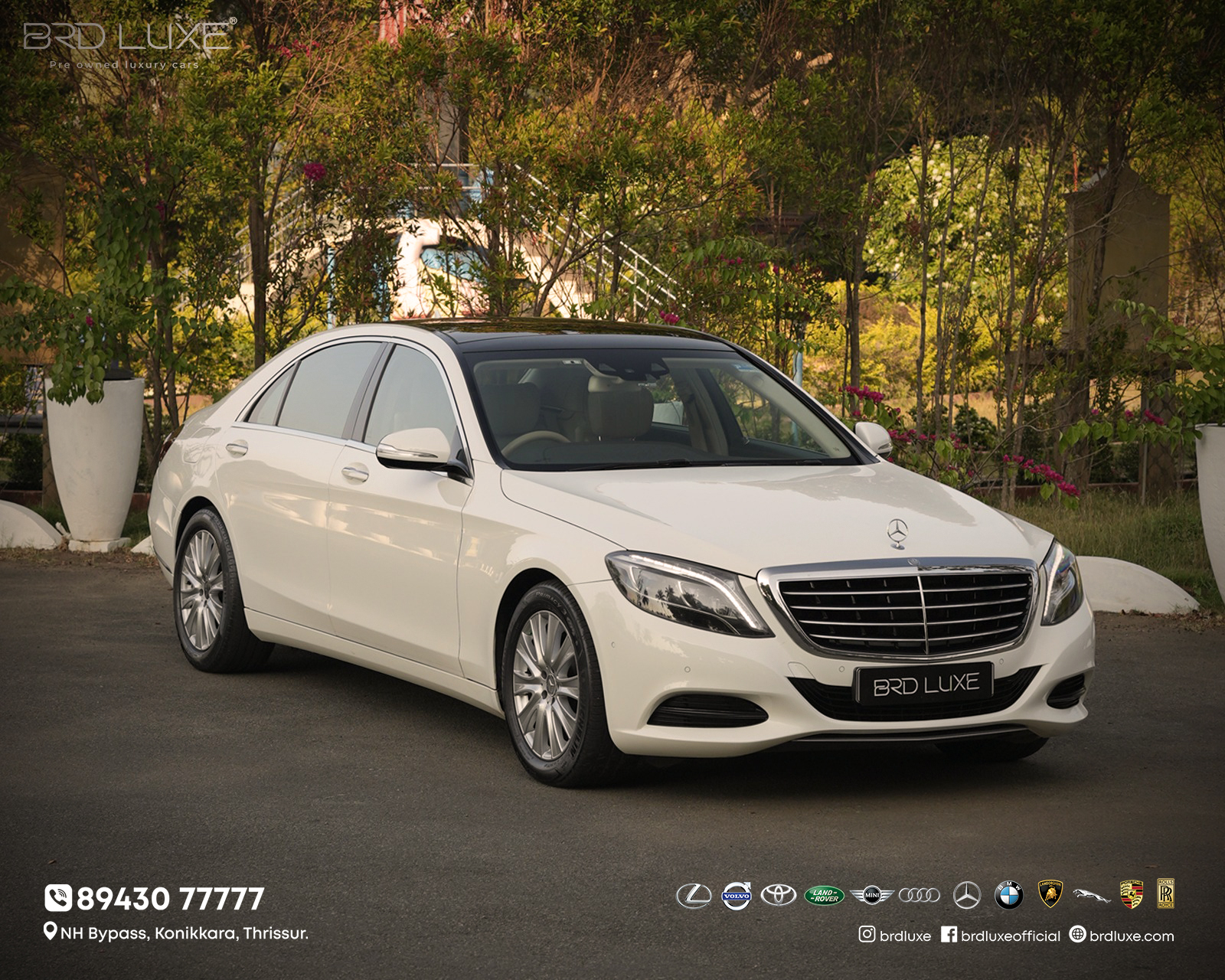 Mercedes-Benz S350D 2016 model in Kerala  Pre-owned luxury diesel sedan in Kerala  BRD Luxe Pre-Owned Luxury Cars Showroom  S-Class used car in Kerala