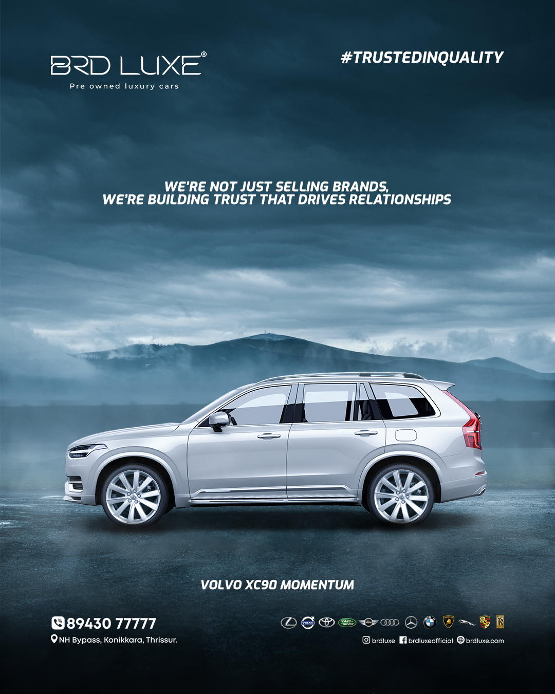 Certified Pre Owned Volvo XC90 in Kerala: Luxury, Safety & Reliability in One SUV