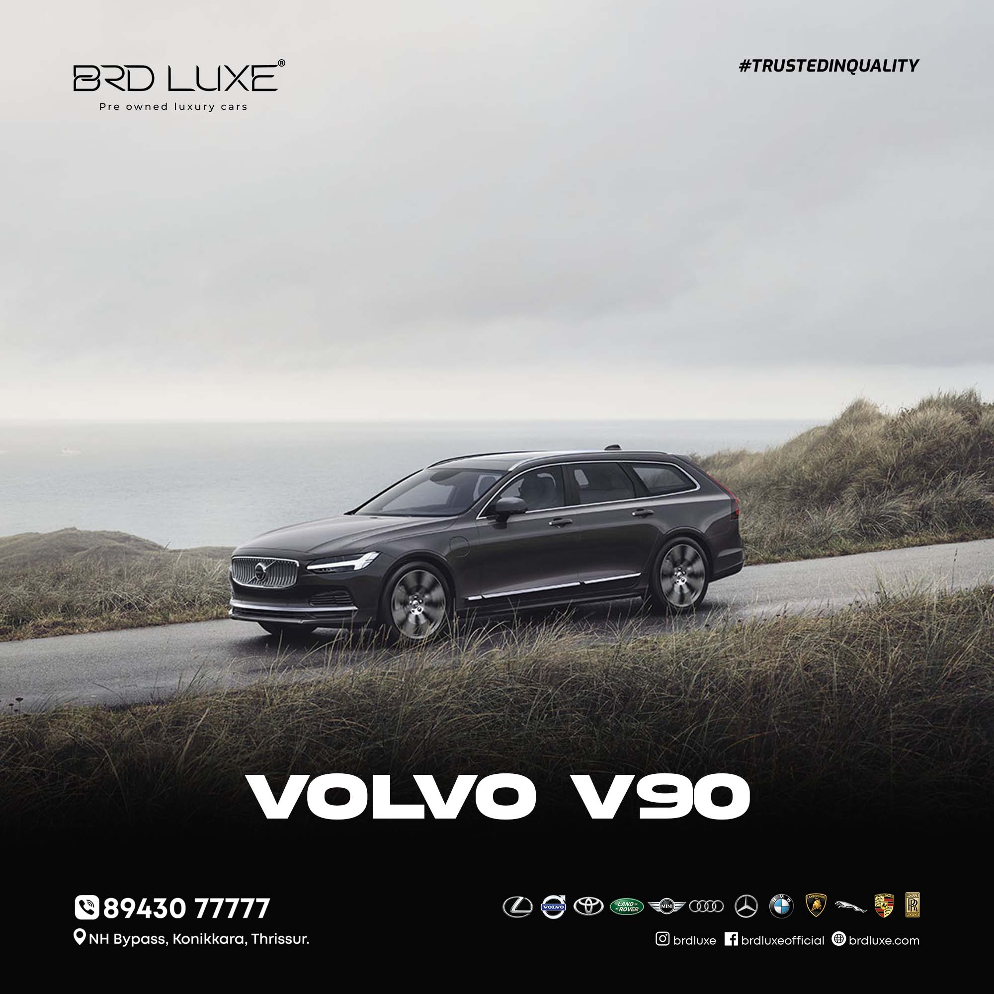 used Volvo V90 in Kerala   Volvo V90 price in Kerala   certified pre-owned Volvo V90 in Kerala   Volvo V90 2017 second hand in Kerala   used Volvo cars in Kerala   KL registered Volvo V90   Volvo V90 diesel automatic   pre-owned Volvo V90   Volvo luxury cars Kerala   Volvo V90 for sale Kerala   BRD Luxe Pre-Owned Luxury Cars Showroom