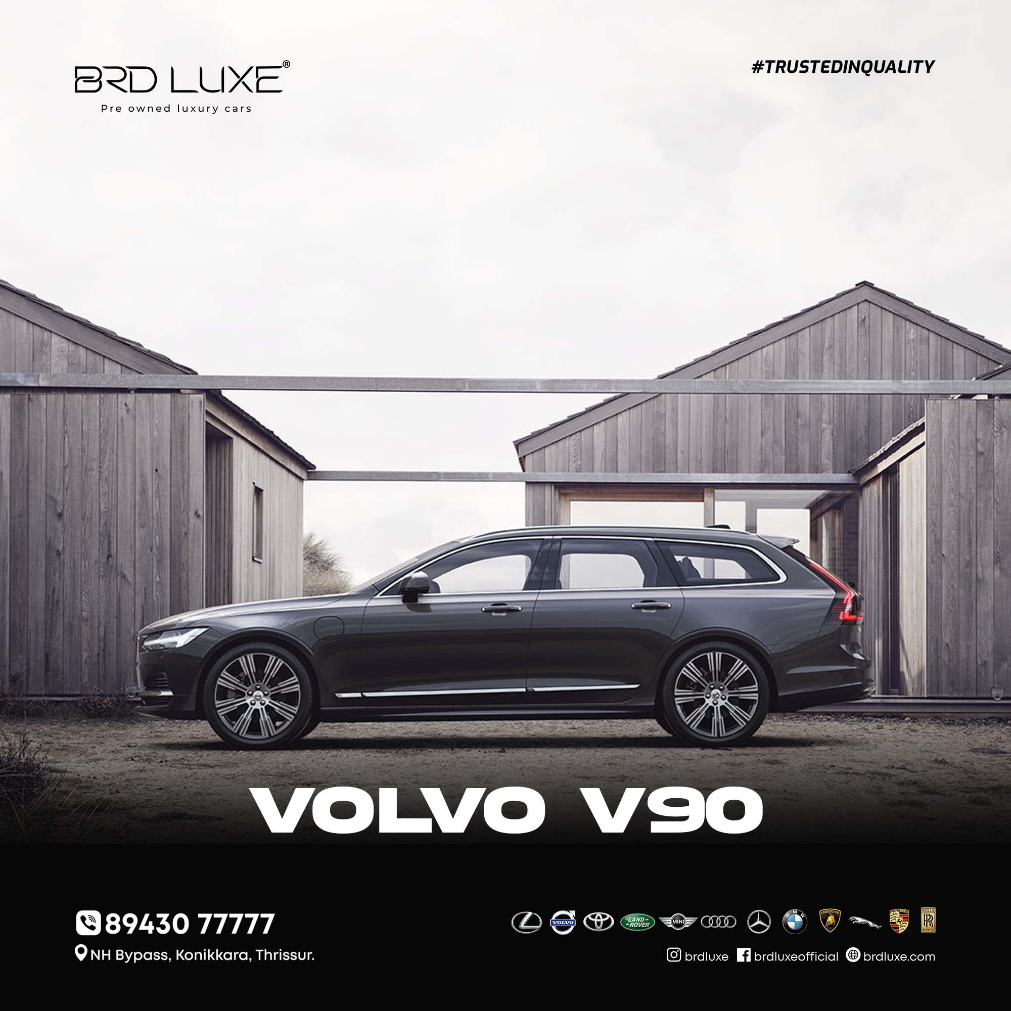used Volvo V90 in Kerala   Volvo V90 price in Kerala   certified pre-owned Volvo V90 in Kerala   Volvo V90 2017 second hand in Kerala   used Volvo cars in Kerala   KL registered Volvo V90   Volvo V90 diesel automatic   pre-owned Volvo V90   Volvo luxury cars Kerala   Volvo V90 for sale Kerala   BRD Luxe Pre-Owned Luxury Cars Showroom
